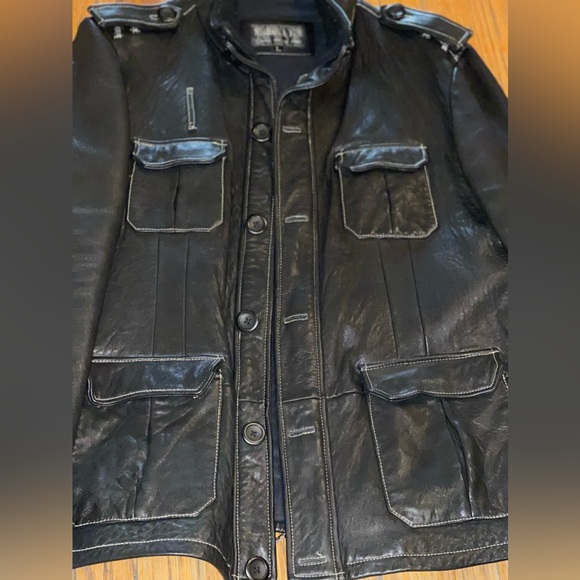 Michaela Fur Brand: Black Leather luxury jacket - Picture 6 of 10